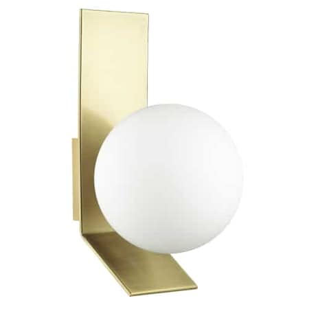 Dainolite 1Lt Halogen Wall Sconce, Agb W/ Smoke Glass VMT-81W-AGB